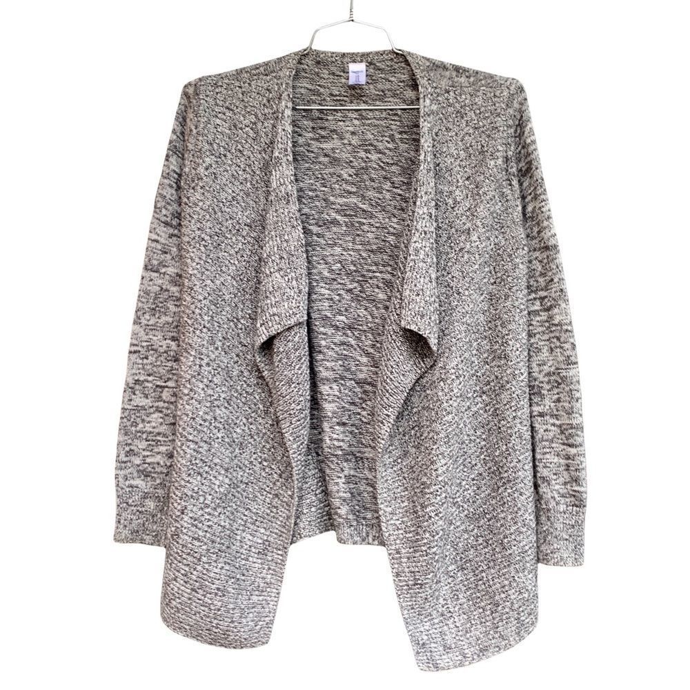 GAP Body Cozy Cardigan Sweater Grey 100% Cotton Size L